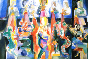 Named contemporary work « Allez ! Versez sur la terre les coupes de la colère de Dieu », Made by LOUIS CAILLAUD D'ANGERS