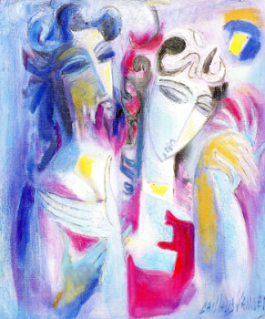 Named contemporary work « Tendresse », Made by LOUIS CAILLAUD D'ANGERS