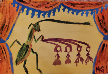 Named contemporary work « Le théâtre », Made by MG