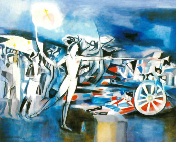 Named contemporary work « De Charette symbole des armées vendéennes, septembre octobre 1793 », Made by LOUIS CAILLAUD D'ANGERS
