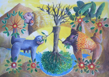 Named contemporary work « Paysage nourricier », Made by VINCENT KONIK