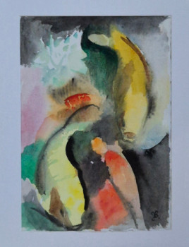 Named contemporary work « Les poissons », Made by VALERY