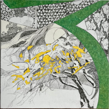 Named contemporary work « Anwynn », Made by MLAMBI