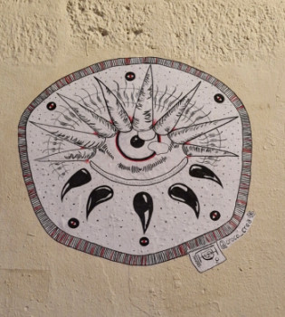 Named contemporary work « Il ta vu », Made by I_LSD