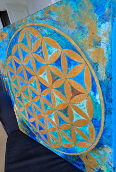 Named contemporary work « Fleur de Vie », Made by NATDBREFLEX