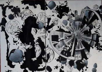 Named contemporary work « Forcer l'aurore III », Made by FERNANDEZ