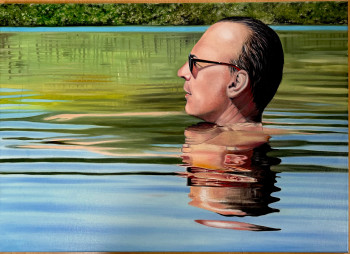 Named contemporary work « Après midi au Liamone », Made by ANNIE PENIN