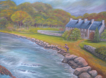 Named contemporary work « " Au milieu coule une rivière.." », Made by MARC DANCRE