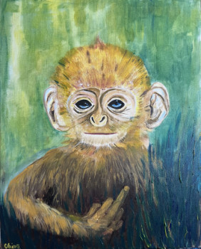Named contemporary work « Monkey Key », Made by OBINO