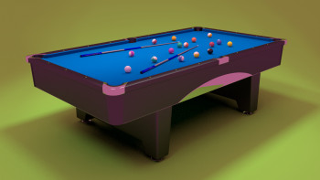 Named contemporary work « Billard », Made by WHITE TIGER 60