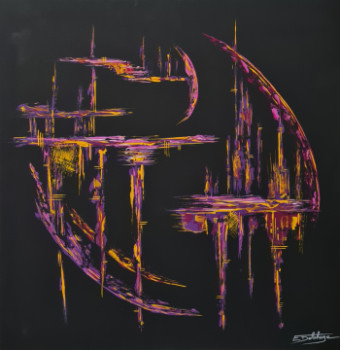 Named contemporary work « VIBRANT », Made by ERIC DELAHAYE