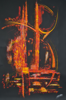Named contemporary work « OUVERTURE », Made by ERIC DELAHAYE