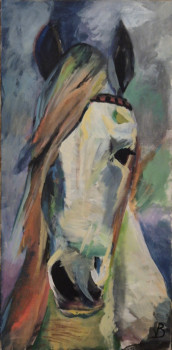 Named contemporary work « Mustang », Made by VALERY