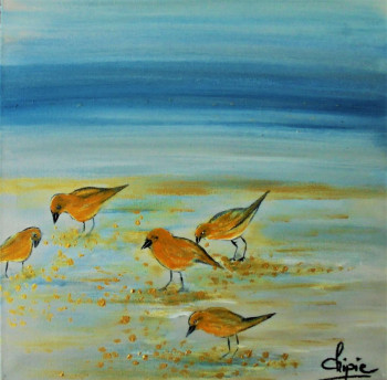 Named contemporary work « picorons 2 », Made by SYLVIE PINON