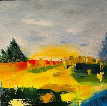 Named contemporary work « Besoin d'espace, de lumière », Made by JEAN PIERRE SALLE