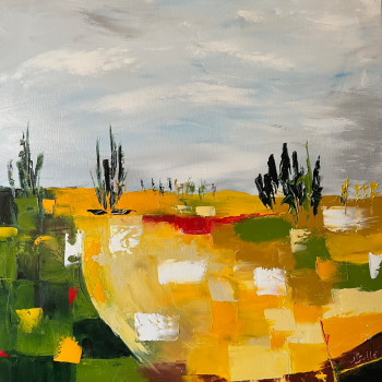 Named contemporary work « EVASION, SOLEIL... », Made by JEAN PIERRE SALLE