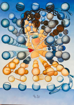 Named contemporary work « Atómica C (Cecile) », Made by OLGA RECIO