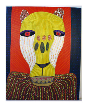 Named contemporary work « Gepardenmaske, Urheberrecht Katharina Kretschmer », Made by KATHARINA KRETSCHMER