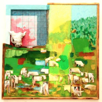 Named contemporary work « Le Troupeau », Made by JEAN-FRANçOIS LESENFANS