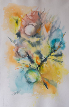 Named contemporary work « Bulles », Made by FRANçOISE DUGOURD-CAPUT