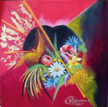 Named contemporary work « L'ENVOL DU COEUR », Made by GARANCE