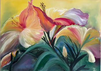 Named contemporary work « Lys », Made by TATIANA LASHCHENKOVA