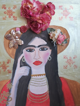 Named contemporary work « Frida Kahlo loca », Made by ELLE *