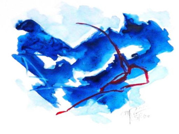 Named contemporary work « tab leau 3 serie kim an jong », Made by MARIE-PIERRE ESTEVE
