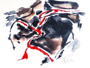 Named contemporary work « tableau 9 serie kim an jong », Made by MARIE-PIERRE ESTEVE