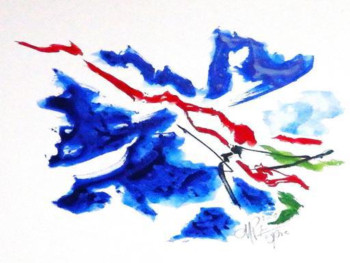 Named contemporary work « tableau 11 serie kim an jong », Made by MARIE-PIERRE ESTEVE