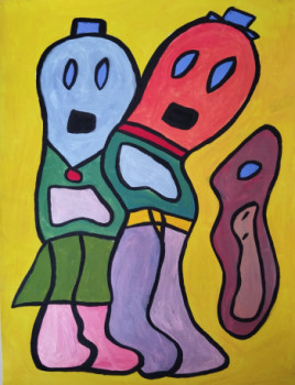 Named contemporary work « Âme sur papier », Made by MIREILLE DELGENèS