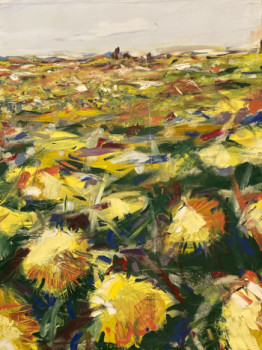 Named contemporary work « Sunflowers », Made by PETER GOODCHILD