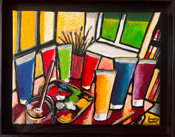 Named contemporary work « L’atelier », Made by FRANCK THOMAS