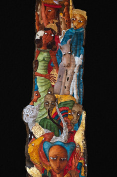 Named contemporary work « Foutraque de saltimbanques ds une valise », Made by DE LIGONDES