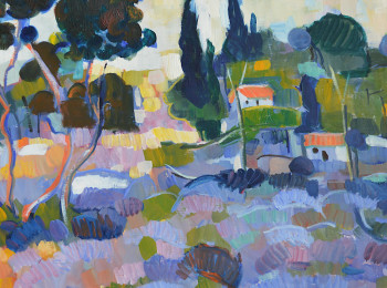 Named contemporary work « Les lavandes sauvages », Made by PATRICK MARIE