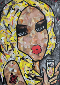 Named contemporary work « SUICIDE BLONDE », Made by IRA