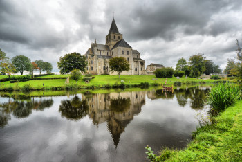 Named contemporary work « ABBAYE DE CERISY LA FORÊT 1 », Made by JEAN-JACQUES MASSOU
