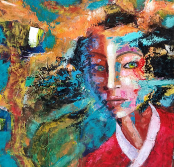 Named contemporary work « Geisha », Made by ANTOINE LOPEZ