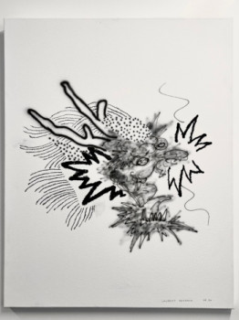 Named contemporary work « Dragon », Made by LAURENT JEHANIN