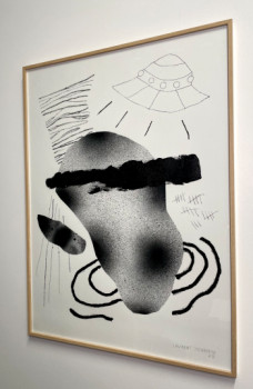 Named contemporary work « Autre monde », Made by LAURENT JEHANIN