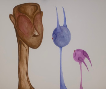 Named contemporary work « trois corps », Made by LYZWAAY.ART