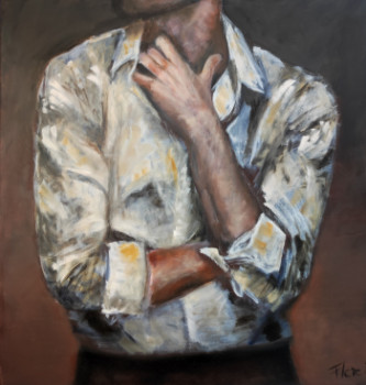 Named contemporary work « Homme #( », Made by FLORE.M