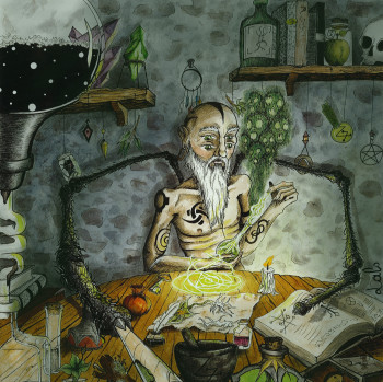 Named contemporary work « Le chaos s'insinue », Made by LALO ILLUSTRATION