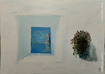 Named contemporary work « Coleccion Azul/Blanco nº3 », Made by ANTONIO CERON