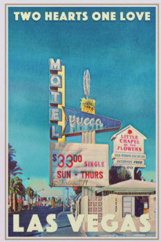 Named contemporary work « Two Hearts One Love Vegas », Made by ALECSE