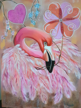 Named contemporary work « flamand rose », Made by TANOPOULOSART
