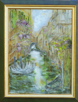 Named contemporary work « N° 82 Venise au Printemps », Made by JADE-B-ROUGERIE