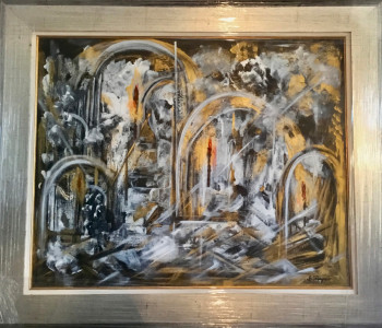 Named contemporary work « N° 174 Marrakech », Made by JADE-B-ROUGERIE