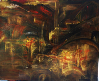 Named contemporary work « N° 389 Les Forges », Made by JADE-B-ROUGERIE