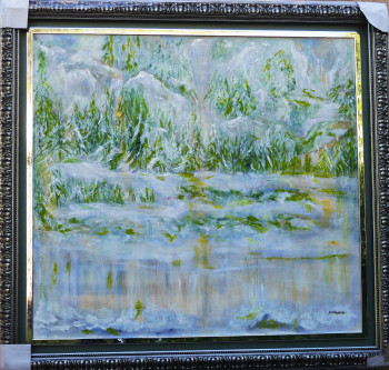 Named contemporary work « N° 366 Yellostone », Made by JADE-B-ROUGERIE